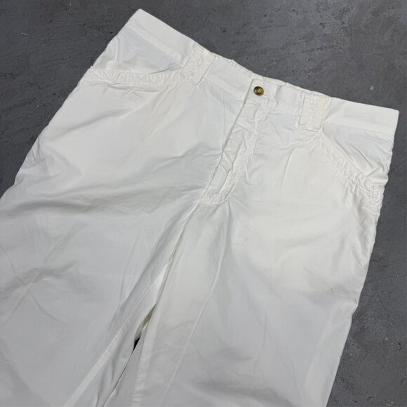 Pal Zileri Chinos White Cotton Pants Tech Lightweight Italy 32x31 - Picture 2 of 10